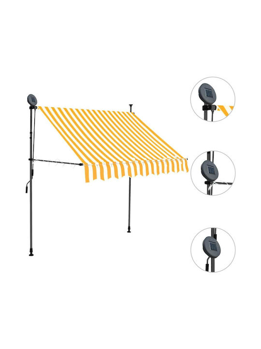 vidaXL Terrace Tent with LED Light Led 1.5x1.2cm