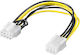 Goobay 6-Pin PCIe - 8-Pin PCIe Cable 0.195m Πολύχρωμο 93635