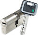 Assa Abloy Κύλινδρος Κλειδαριάς Ασφαλείας MT5 80mm (30-50) Ασημί