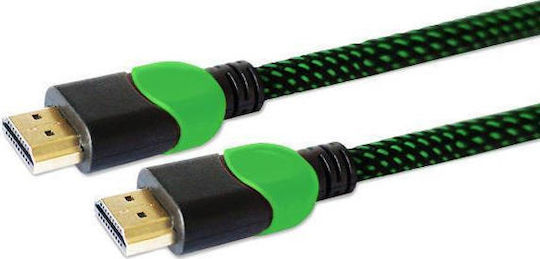 Savio HDMI 2.0 Premium High Speed 4K 60Hz HDR Braided Cable HDMI Male - HDMI Male Length 1.8m Black