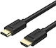 Unitek HDMI 2.0 Premium High Speed 4K 60Hz HDR Cable HDMI male - HDMI male 1m Μαύρο