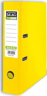 Skag Κλασέρ 8/32 για Χαρτί A4 με 2 Κρίκους Κίτρινο Economy P.P