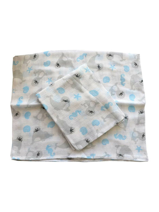 Makoma 1000G Φώκια Piqué-Swaddle-Tuch 70x80cm. 1Stück