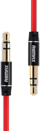 Remax Καλώδιο Ήχου 3.5mm male - 3.5mm male Κόκκινο 1m RM-L100
