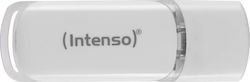 Intenso Flash Line 64GB USB 3.1 Stick cu conexiune USB-C Alb