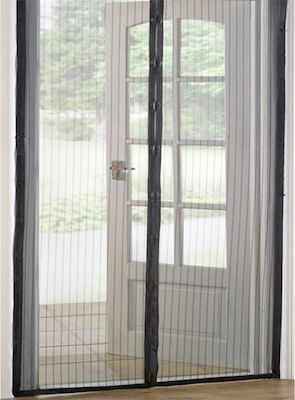 Screen Door Magnetic Black 220x120cm 49639-1