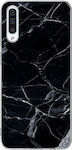 Wozinsky Marble Silicone Back Cover Durable Black (Galaxy A70)