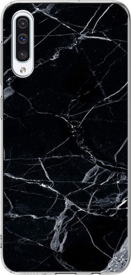Wozinsky Marble Back Cover Σιλικόνης Μαύρο (Galaxy A70)