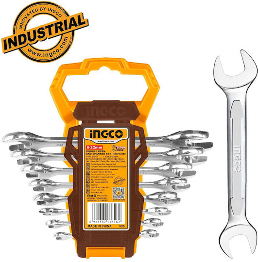 Ingco German Polygon Set with Size from 6mm to 22mm 8pcs