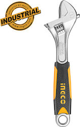 Ingco Γαλλικό Κλειδί Μήκους 150mm 6" με Άνοιγμα Σιαγόνων έως 25mm και Αντιολισθητική Λαβή