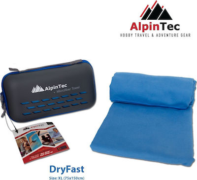 AlpinPro DryFast Prosop de Corp Microfibră Albastru 150x75cm.