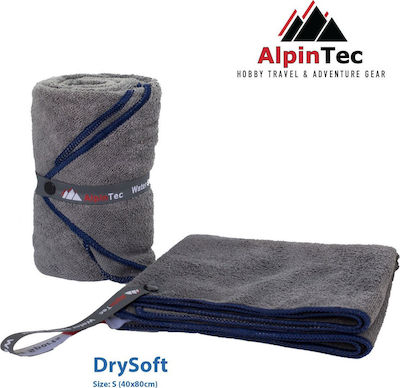 AlpinPro Drysoft Handtuch Gesicht Mikrofaser Blau 80x40cm.