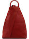 Tuscany Leather Shanghai Leather Women's Bag Backpack Red