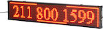 Rolling LED Sign One - Sided 100x20cm Red