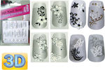 AGC Aufkleber mit Design, Kunstaufkleber für Nägel 3D Nagelsticker 10 Stück. 10Stück