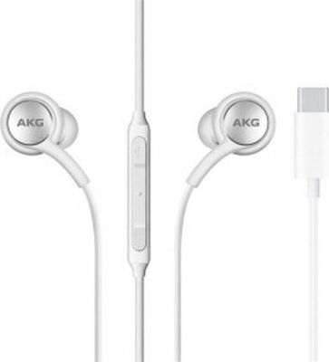 Samsung EO-IC100 Bulk In-ear Handsfree με Βύσμα USB-C Λευκό