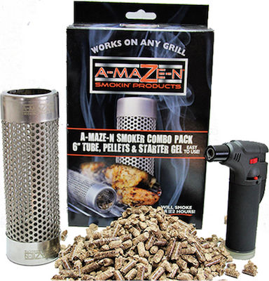 Amazen Oval Tube Smoker Combo Σετ Κουτιών Καπνίσματος για Ψησταριά