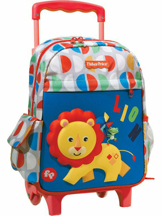 Fisher Price Circus Lion School Bag Trolley Kindergarten Multicolored