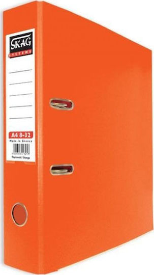 Skag Ordner 8/32 für Papier A4 mit 2 s Ringen Orange Systems P.P 1Stück