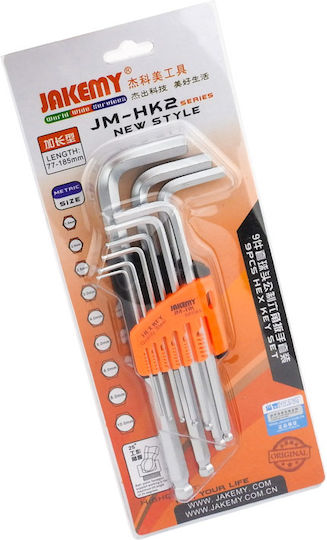 Jakemy Allen-Schlüssel-Set mit 9 Schlüsseln