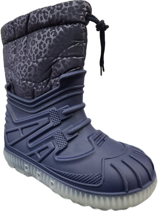 Adam's Shoes Kids Wellies Apre Ski Navy Blue