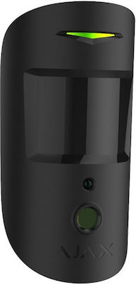Ajax Systems MotionCam Αισθητήρας Κίνησης PET Μπαταρίας με Εμβέλεια 12m με Ενσωματωμένη Κάμερα για Οπτική Επαλήθευση Συνεγερμού σε Μαύρο Χρώμα 10308.23.BL1