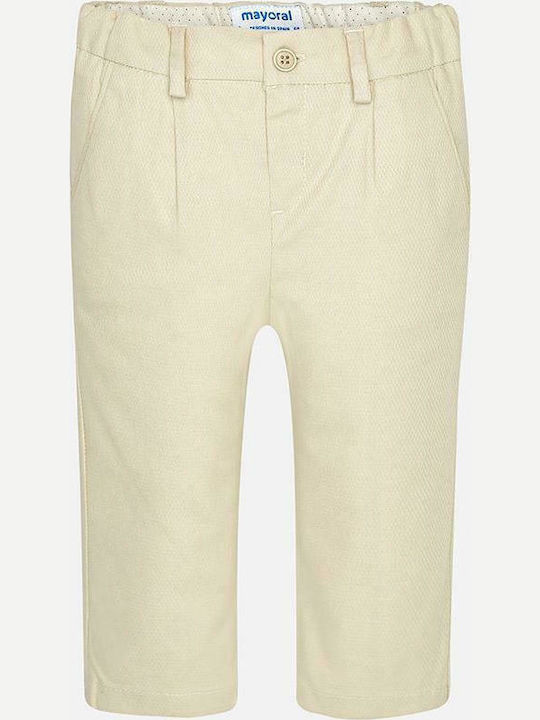 Mayoral Kids Trousers Beige