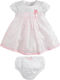 Mayoral Kids Dress Polka Dot Short Sleeve Pink