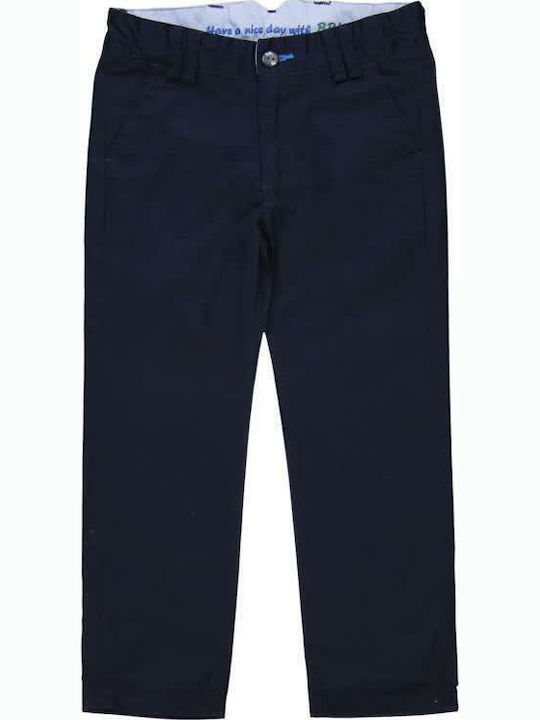 Boboli Kids Fabric Trousers Blue