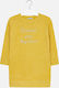 Mayoral Kids Dress Long Sleeve Yellow