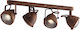 Fan Europe Habana Spot with 4 Lights and with Socket GU10 in Copper Color