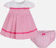 Mayoral Kids Dress Short Sleeve Fuchsia