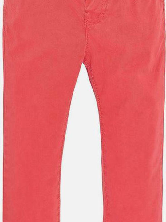 Mayoral Kids Fabric Trousers Orange