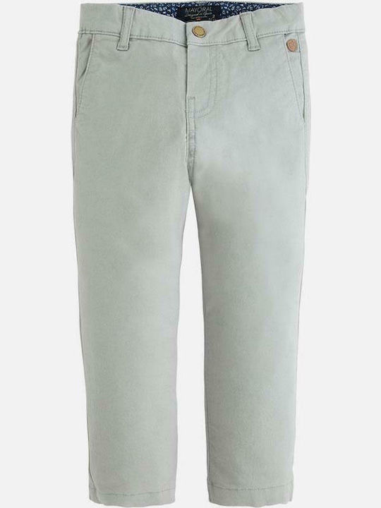 Mayoral Kids Fabric Trousers Gray