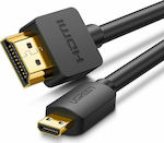 Ugreen HD127 HDMI 2.0 Cablu HDMI de sex masculin - micro HDMI de sex masculin 2m Negru