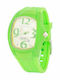 Chronotech Men's Watch 41mm Battery with Green Rubber Strap