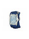 Chronotech Watch Battery with Blue Leather Strap CT2039M-22