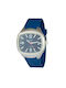 Justina Watch Battery with Blue Rubber Strap JPA47