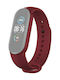 Strap Silicone with Pin Wine Red (Mi Smart Band 5/Mi Smart Band 6) 001071601G