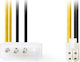 Nedis 4-Pin EPS - Molex cu 4 pini Cablu 0.15m Multicolor (CCGP74340VA015)