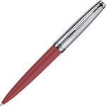 Waterman Στυλό Ballpoint με Μπλε Mελάνι Embleme CT Red