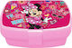 Plastic Kids' Food Container Minnie 0.6 L Pink 16.5 x 12.5 x 6 cm