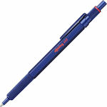 Rotring 600 Pen Ballpoint with Blue Ink 2114262 Metal Blue