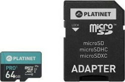 Platinet Pro1 microSDXC 64GB Class 10 U1 V10 UHS-I