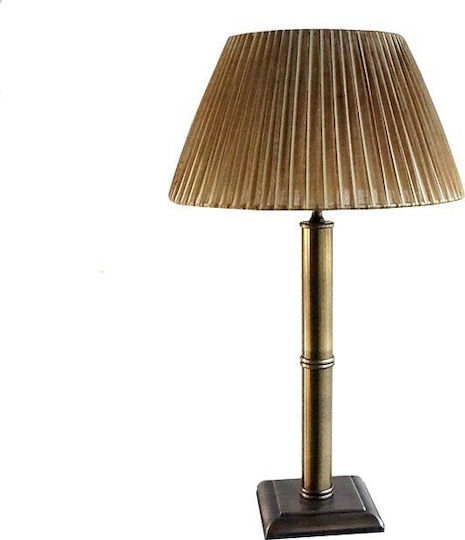 DITS Lighting Dits Lighting Метална Настолна лампа за Цокъл E27 с Златист Абажур и Основа