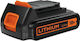 Black & Decker Μπαταρία Εργαλείου Λιθίου 18V με Χωρητικότητα 2Ah
