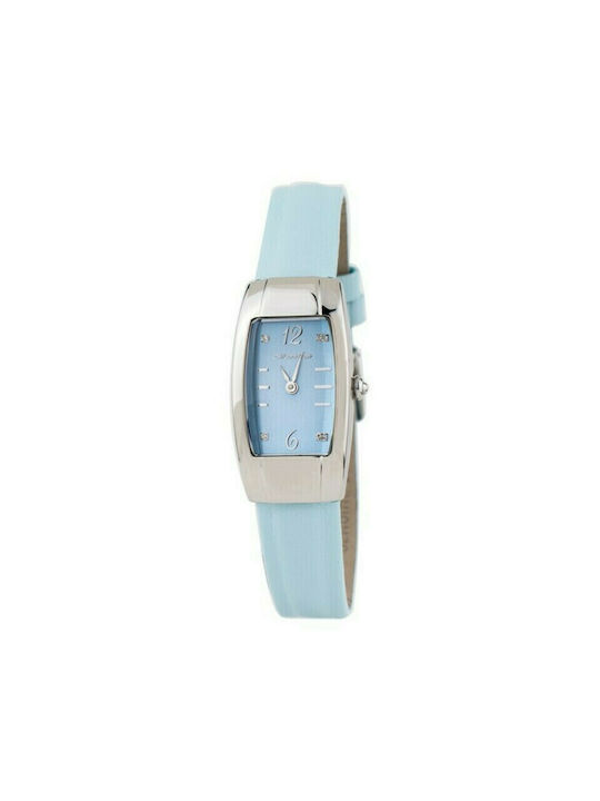Chronotech Watch with Blue Leather Strap CT2071L-03