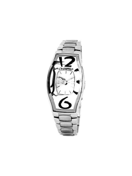 Chronotech Uhr mit Silber Metallarmband CT7932L...