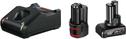 Bosch Set 2 Tool Batteries Lithium 12V Capacity...