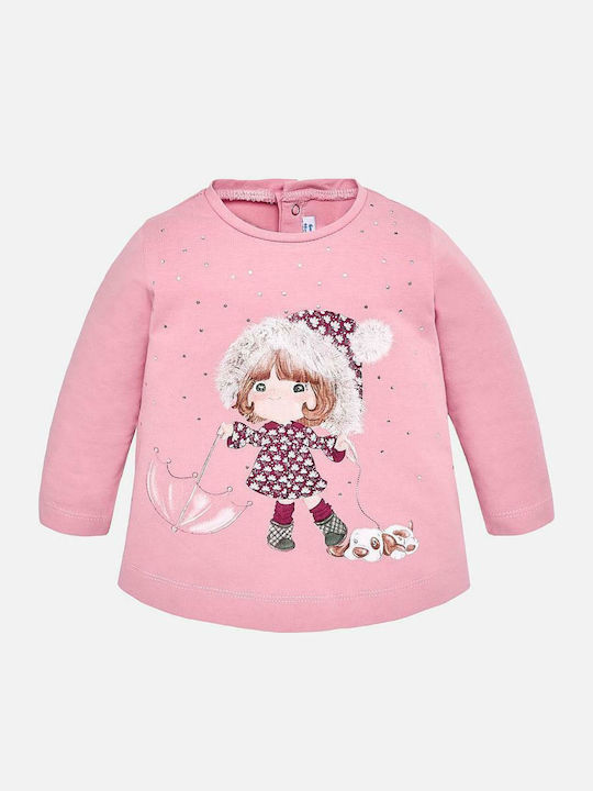 Mayoral Kids Blouse Long Sleeve Pink